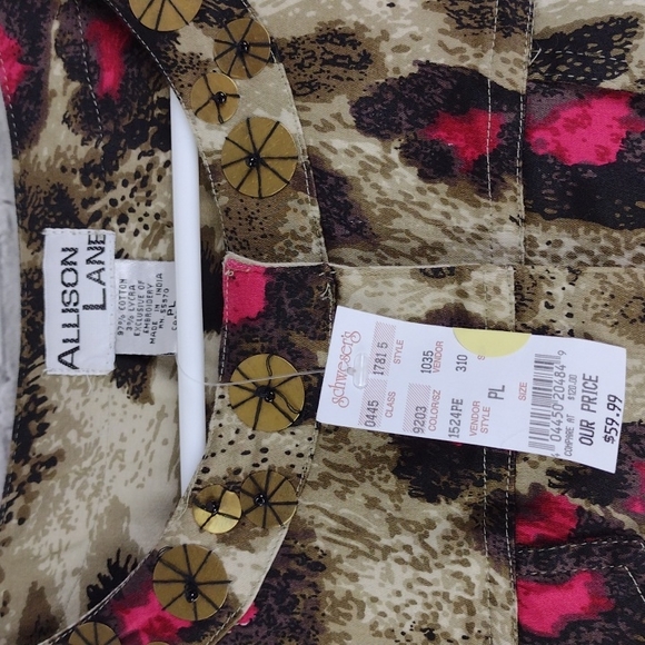 Large Petite Alison Lane blazer Jacket PL Embellished 3/4 sleeve - Picture 4 of 8